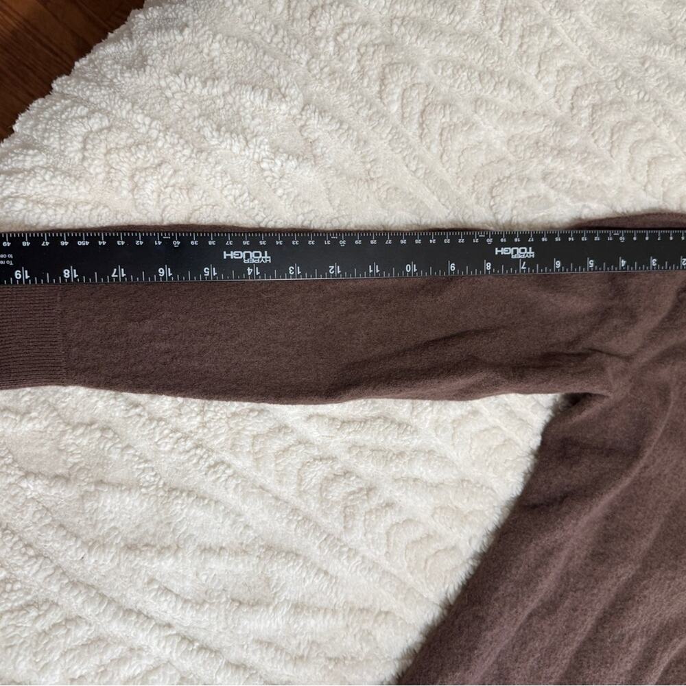 100% Merino Wool Women’s Sweater Dark Academia Old Money Preppy Twee Chocolate - Picture 5 of 8